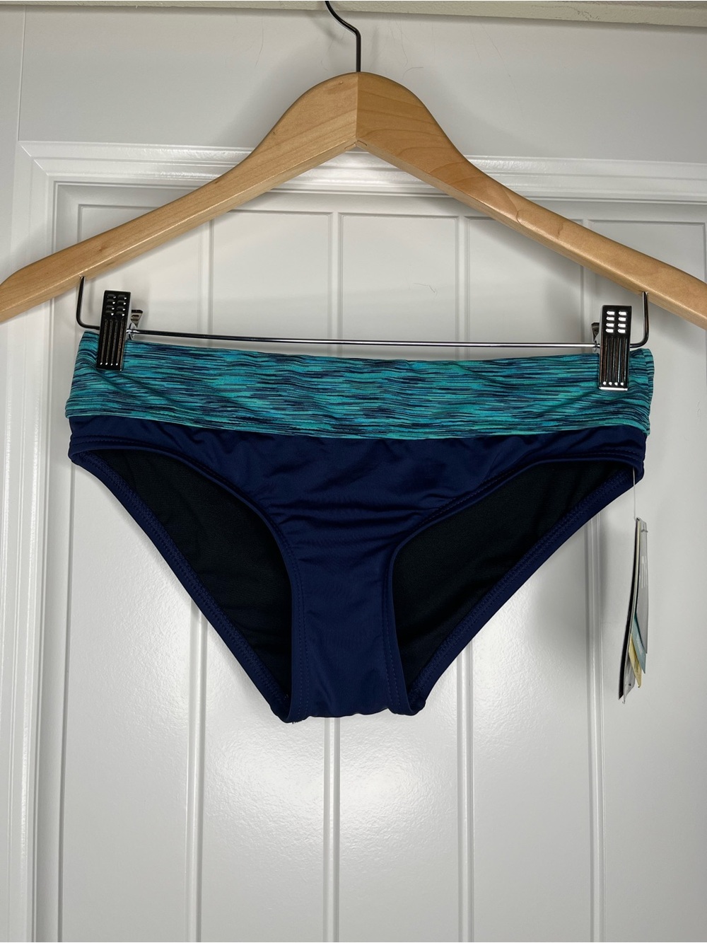 TYR Sport Women's Sonoma Blue Swim Bikini Bottoms Size XS Sporty Athletic Summer